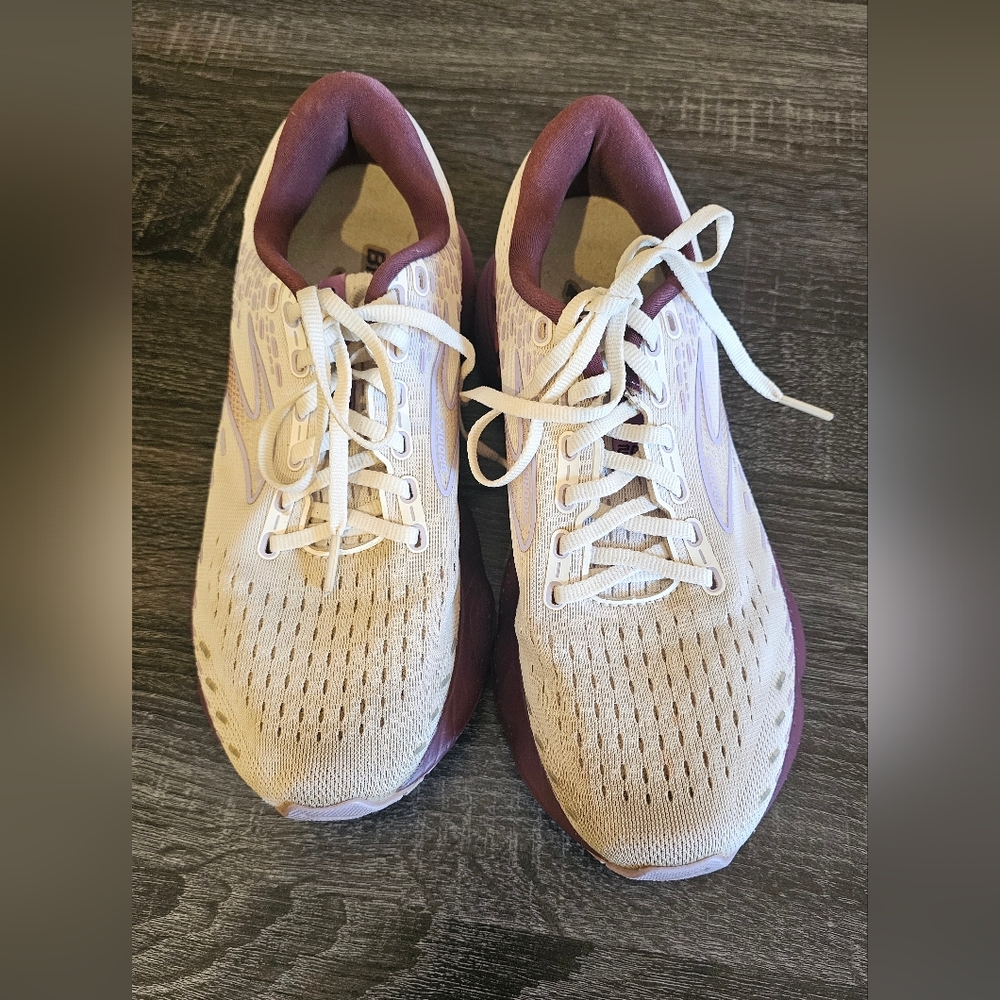 Lavender/white and Purple Athletic Shoes